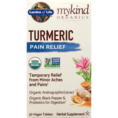 Garden Of Life Mykind Organics Turmeric Pain Relief - 60 EA - Image 2