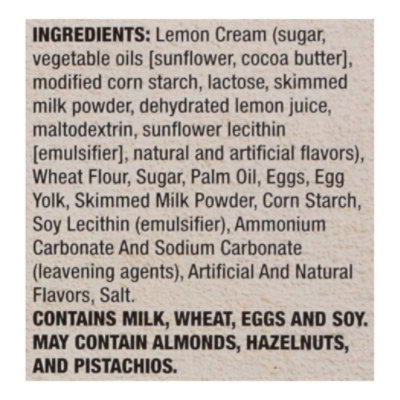 DeLallo Lemon Cream Filled Cookie - 5.3 Oz - Image 4