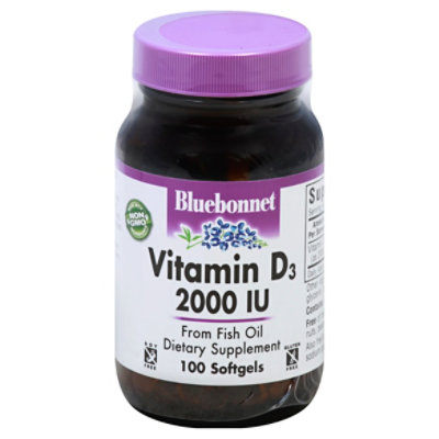 Bluebonnet Vitamin D 2000iu - 100 CT - Image 3