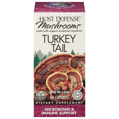 Host Defense Turkey Tail Capsules - 60 CT - Image 1