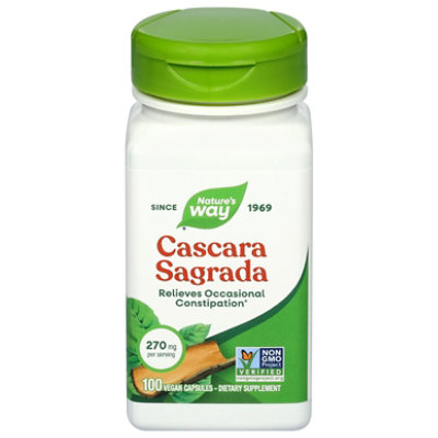 Natures Way Cascara Sagrada Bark - 100 CT - Image 1