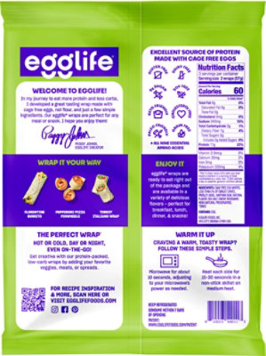 Egglife Egg White Wrap Roasted Garlic Herb - 6 OZ - Image 6
