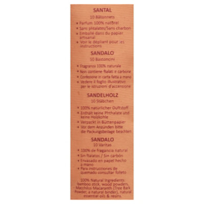 Maroma Incense Of Auroville Sandalwood Incense Stick - 10 Each - Image 4
