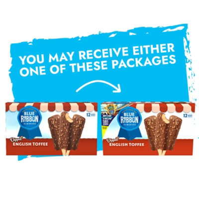 Blue Bunny English Toffee Ice Cream Bars - 12 Count - Image 5