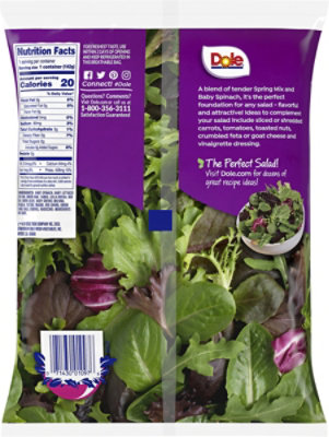 Dole 50/50 Spring Mix Spinach Blend - 1EA - Image 6