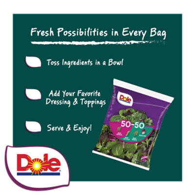 Dole 50/50 Spring Mix Spinach Blend - 1EA - Image 3
