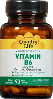 Country Life Vitamin B-6 - 90 CT - Image 2