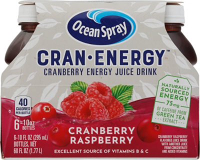 Ocean Spray Cran-Energy Cranberry Raspberry Energy Juice Drink - 6 Count - Image 6