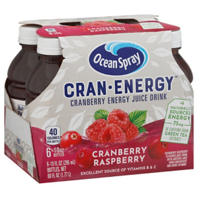 Ocean Spray Cran-Energy Cranberry Raspberry Energy Juice Drink - 6 Count - Image 1