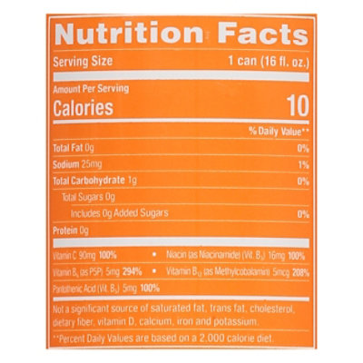 Gorilla Mind Orange Rush Zero Sugar Energy Drink Can - 16 Fl. Oz. - Image 4