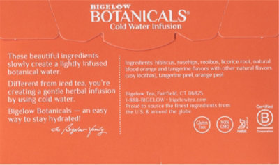 Bigelow Botanicals Blood Orange Tangerine Herbal Infusion Tea Bags - 18 Count - Image 5