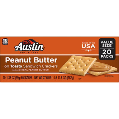 Austin Peanut Butter on Toasty Sandwich Crackers - 20 Count - Image 6