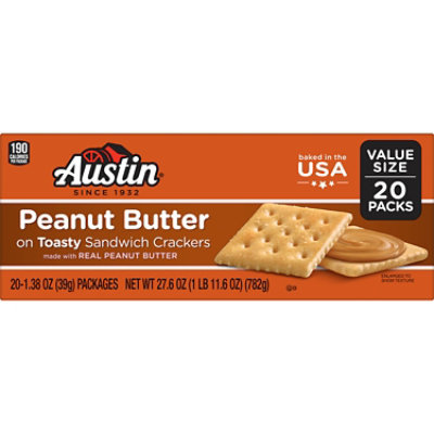 Austin Peanut Butter on Toasty Sandwich Crackers - 20 Count - Image 7