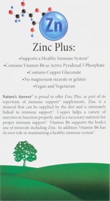 Natures Answer Zinc Plus - 60 EA - Image 5