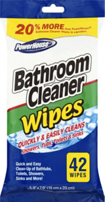 PowerHouse Bathroom Cleaner Wipes - 42 Count - Image 2
