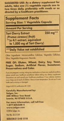 Solgar Tart Chrry 90cp - 90 CT - Image 5