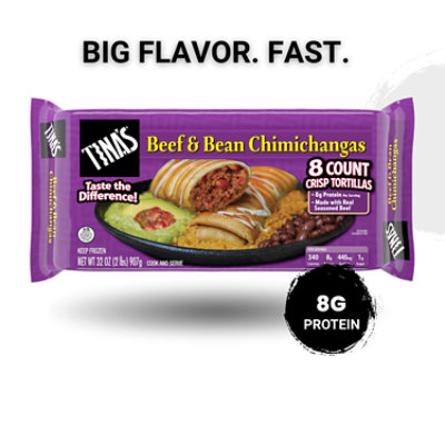 Tina's Beef & Bean Chimichanga - 32 Oz - Image 1
