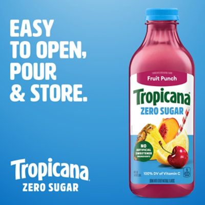 Tropicana Zero Sugar Fruit Punch Juice - 46 Fl. Oz. - Image 2