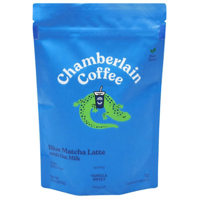 Chamberlain Coffee Blue Matcha Latte With Oat Milk  Vegan Latte Mix - 10 Oz - Image 2