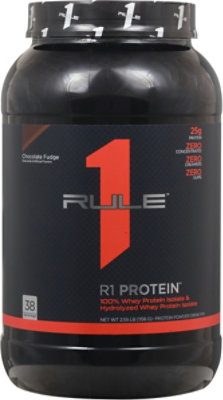 Rule 1 Protein Chocolate Fudge Whey Powder Drink - 2.01 Lbs - Image 2