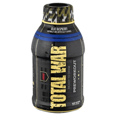 Total War Ready to Drink Blue Artic Berry Pre Workout Dietary Supplements - 12 Fl. Oz. - Image 1