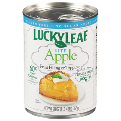 Lucky Leaf Lite Apple Fruit Filling - 20 Oz