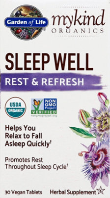 Garden Of Life Mykind Organics Sleep Well Rest & Refresh - 30 EA - Image 2