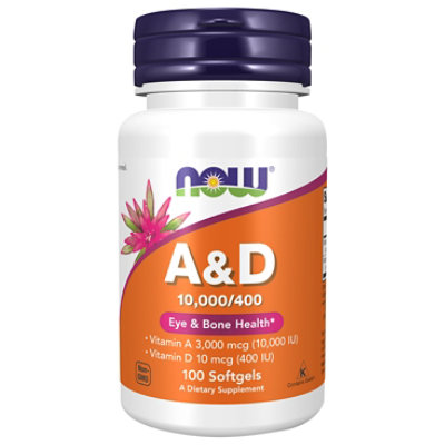 Now Foods Vitamin A & D - 100 CT - Image 2