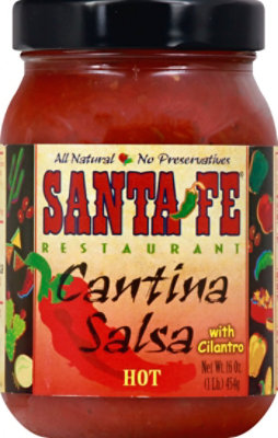 Santa Fe Hot Cantina Salsa Jar - 16 Oz - Image 2