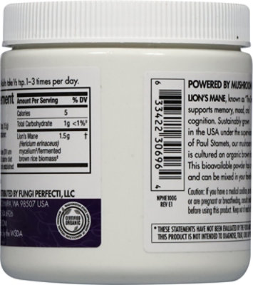 Hdlion's Mane Mushroom  Mycelium Powder Org - 100 GR - Image 3