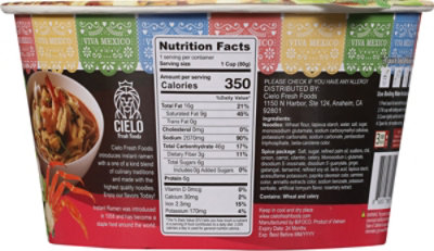 Cielo 7 Mares Instant Ramen Noodle Soup - 2.8 Oz - Image 5