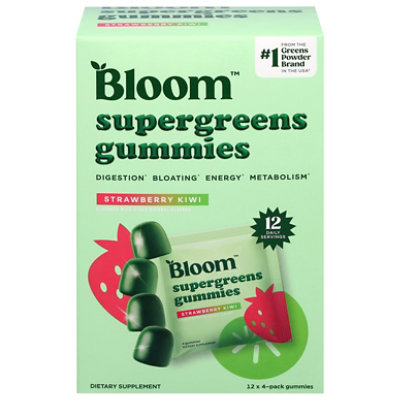 Bloom Nutrition Greens Gummy Strawberry - 12 CT - Image 2