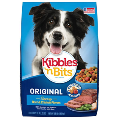 Kibbles 'N Bits Original Savory Beef & Chicken Flavor Dog Food - 3.5 Lb - Image 1
