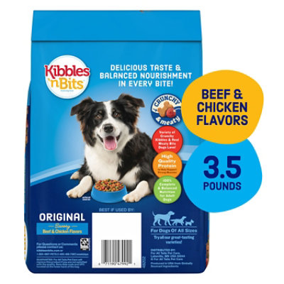 Kibbles 'N Bits Original Savory Beef & Chicken Flavor Dog Food - 3.5 Lb - Image 3