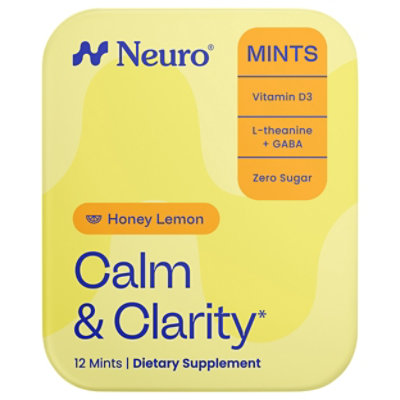 Neuro Mints Calm Clarity Honey Lemon - 12 OZ - Image 1