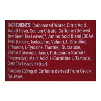 Amino Lean Sparkling Cherry Lime Energy Drink - 12 Fl. Oz. - Image 5