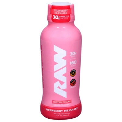Raw Protein Strawberry Milkshake - 12 OZ - Image 2