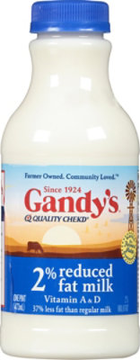 Gandy's 2% Reduced Fat Milk - 16 Oz - Image 2