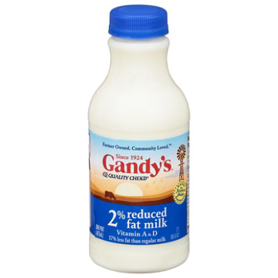 Gandy's 2% Reduced Fat Milk - 16 Oz - Image 1