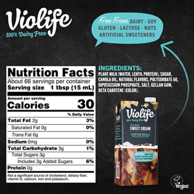Violife Vanilla Coffee Creamer - 33.8 FZ - Image 7