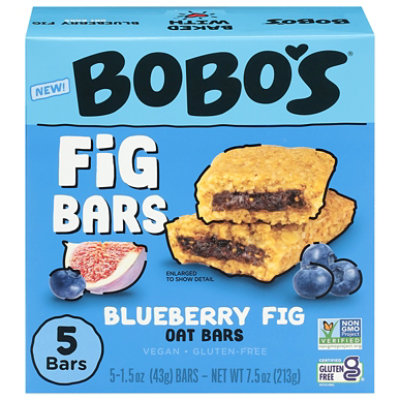 Bobos Oat Bars Bar Blueberry Fig - 7.5 OZ - Image 1