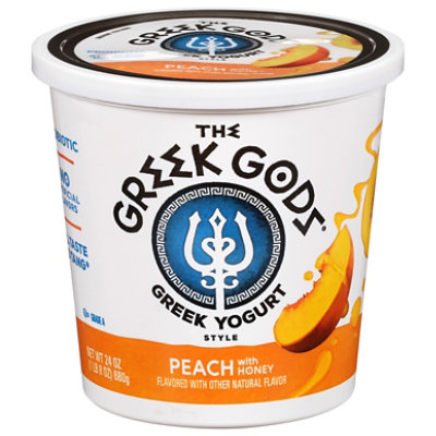 The Greek Gods Peach with Honey Greek Style Yogurt Tub - 24 Oz - Image 2