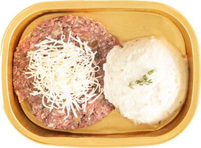 Readymeals Hatch Chile Burger W/mashed Potatoes - LB - Image 1