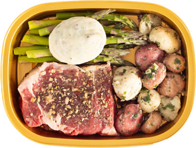 Readymeals New York Strip Montreal W/asparagus - LB - Image 1