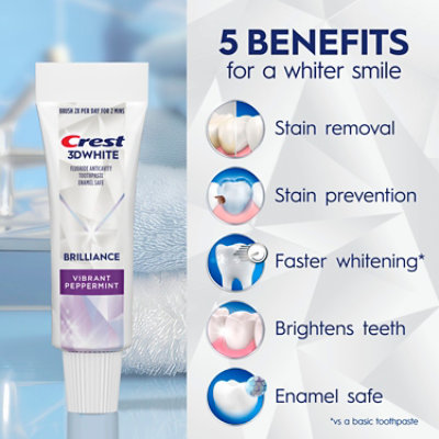 Crest 3d Brilliance - 0.85 OZ - Image 2