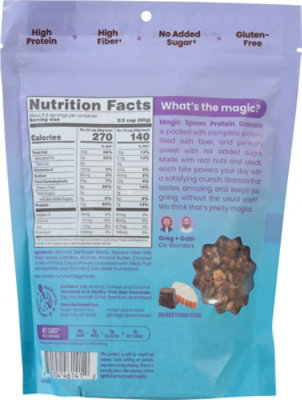 Magic Spoon Dark Chocolate Almond Grain Free High Fiber Protein Granola Snack - 8 Oz - Image 5