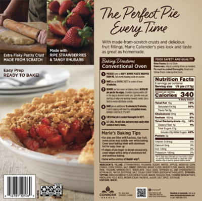 Marie Callender's Strawberry Rhubarb Streusel Pie - 33 Oz - Image 4