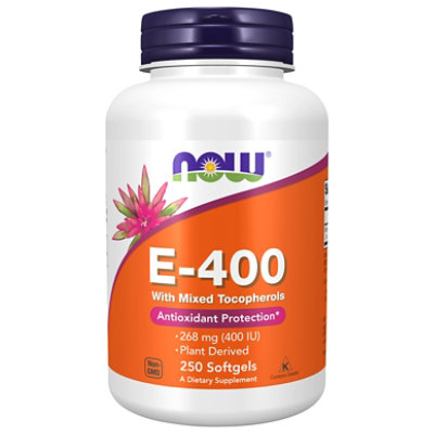 Now E400 Mixed Tocopherols - 250 CT - Image 2