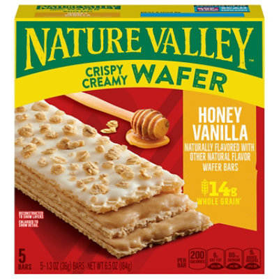 Nature Valley Crispy Creamy Wafer Bar Honey Vanilla - 5 Count - Image 2