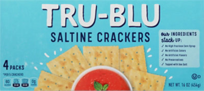 Tru-Blu Saltines Crackers - 4-16 Oz - Image 2